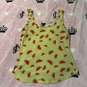 Rue21 Yellow Watermelon Print Tank Top